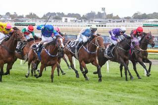 Out Of The Park (NZ) claims G3 South Island Thoroughbred Breeders. Photo: Race Images South. 